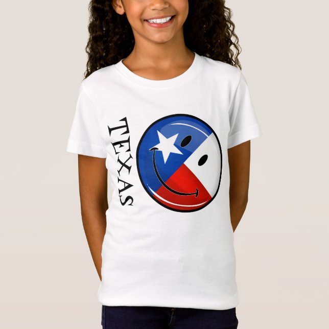 T-Shirt Drapeau de sourire du Texas (Devant)