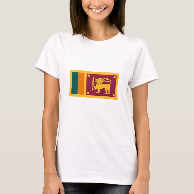T-shirt Drapeau de Sri Lanka (Devant)