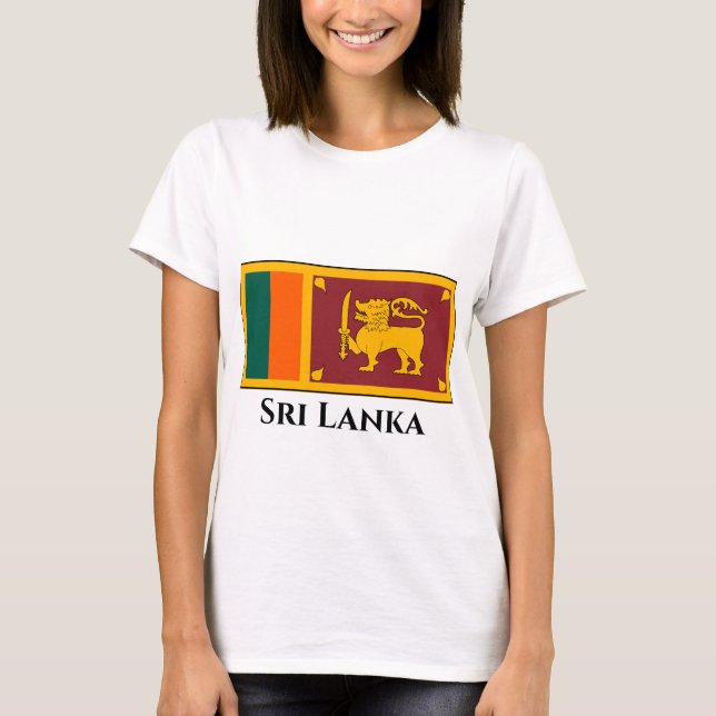 T-shirt Drapeau de Sri Lanka (Devant)