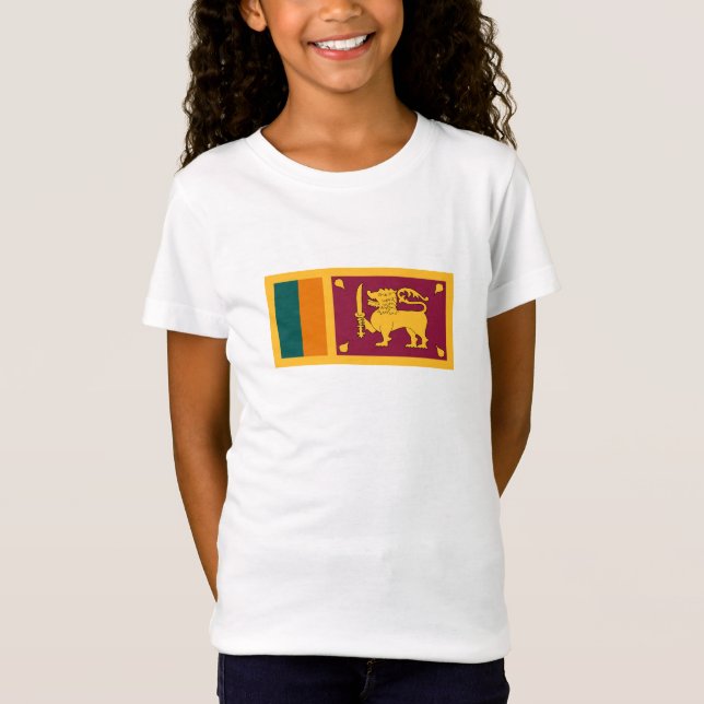 T-Shirt Drapeau de Sri Lanka (Devant)