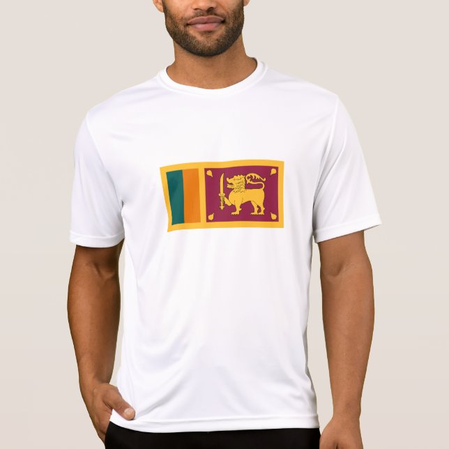 T-shirt Drapeau de Sri Lanka (Devant)