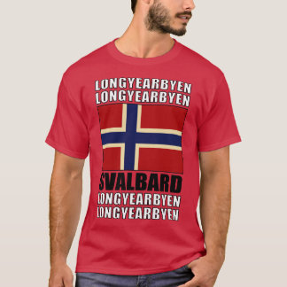 T-shirt Drapeau de Svalbard