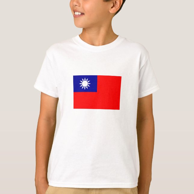 T-shirt Drapeau de Taïwan (Devant)