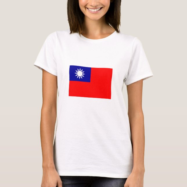 T-shirt Drapeau de Taïwan (Devant)