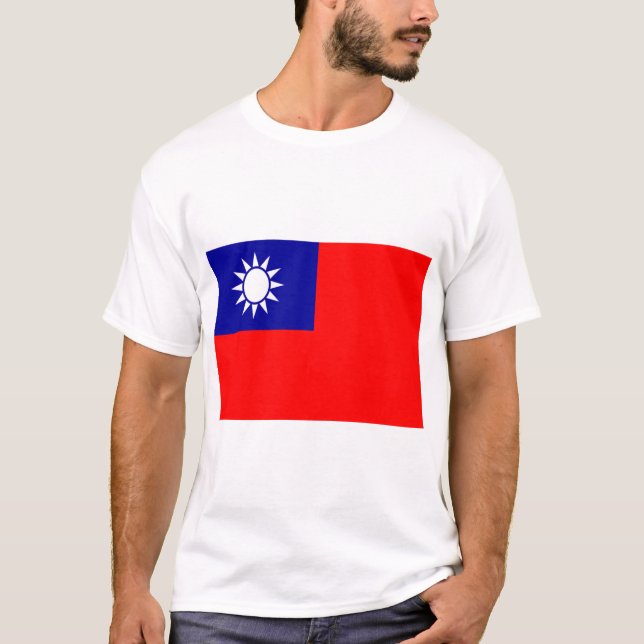 T-shirt Drapeau de Taïwan (Devant)