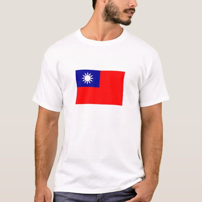 T-shirt Drapeau de Taïwan (Devant)