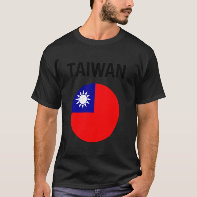 T-shirt Drapeau de Taïwan Moderne (Devant)