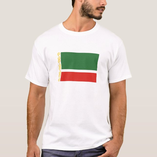 T-shirt Drapeau de Tchétchénie (Devant)