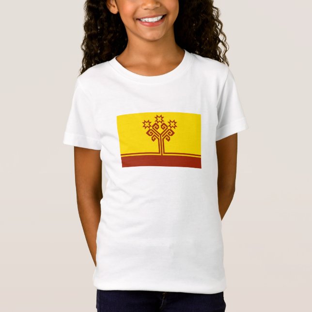 T-Shirt Drapeau de Tchouvachie (Devant)