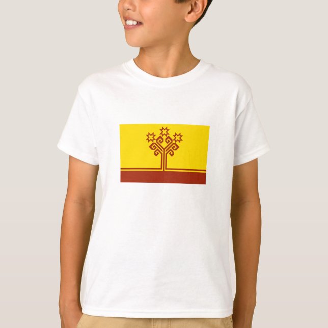 T-shirt Drapeau de Tchouvachie (Devant)