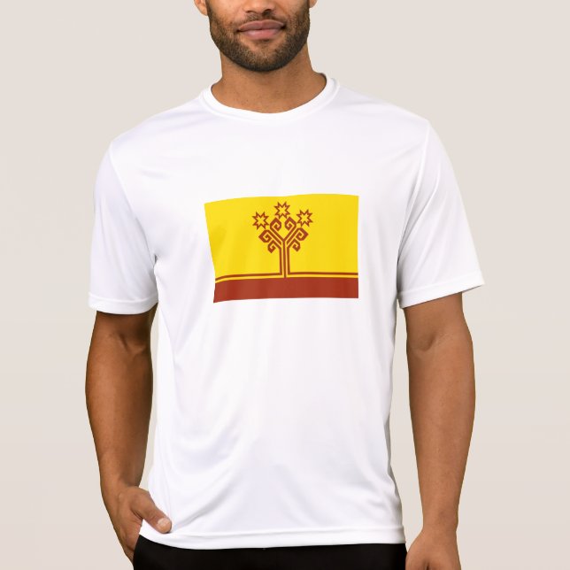 T-shirt Drapeau de Tchouvachie (Devant)