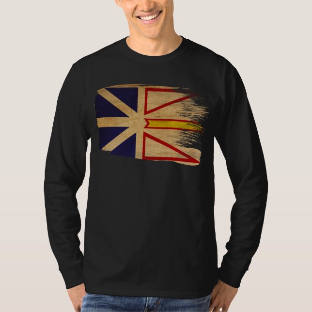 T-shirt Drapeau de Terre-Neuve (Devant)