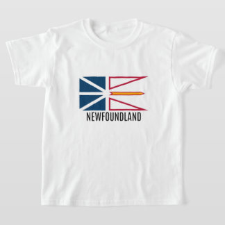 T-shirt drapeau de Terre-Neuve