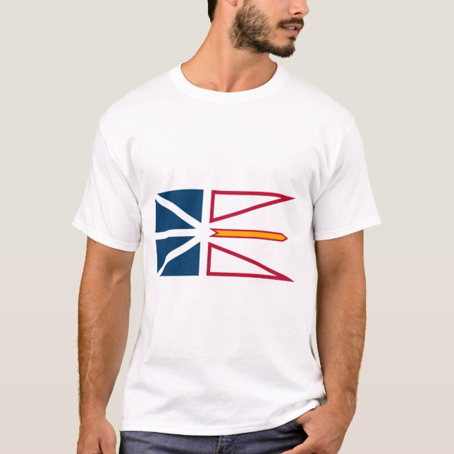 T-shirt Drapeau de Terre-Neuve-et-Labrador (Canada) (Devant)