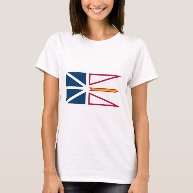 T-shirt Drapeau de Terre-Neuve-et-Labrador (Canada) (Devant)