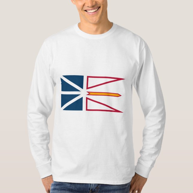 T-shirt Drapeau de Terre-Neuve-et-Labrador (Canada) (Devant)