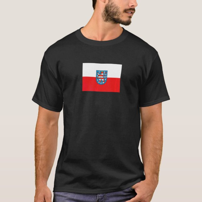 T-shirt Drapeau de Thuringe (Devant)