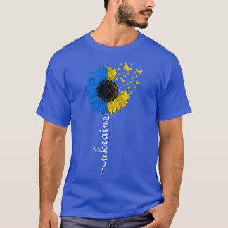 T-shirt Drapeau de tournesol ukrainien Vintage Drapeau ukr