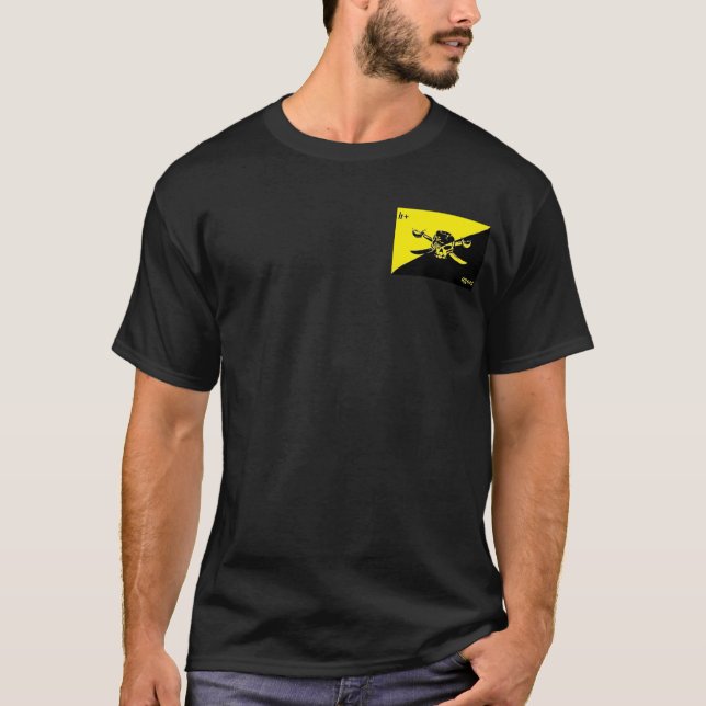 T-shirt Drapeau de Transhumanist Agorist (Devant)