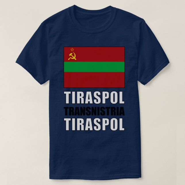 T-shirt Drapeau de Transnistrie (Design devant)