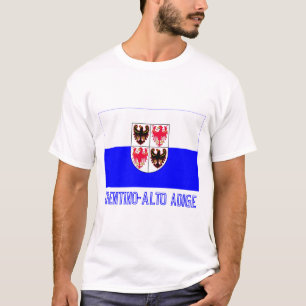 T-shirt Drapeau de Trentin-Haut-Adige avec le nom