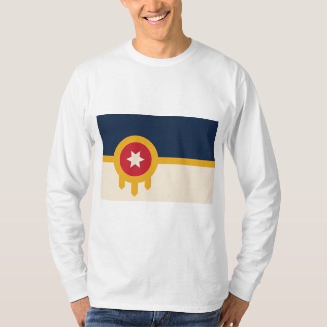 T-shirt Drapeau de Tulsa (Oklahoma) (Devant)