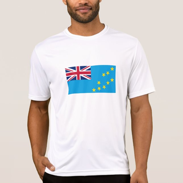 T-shirt Drapeau de Tuvalu (Devant)