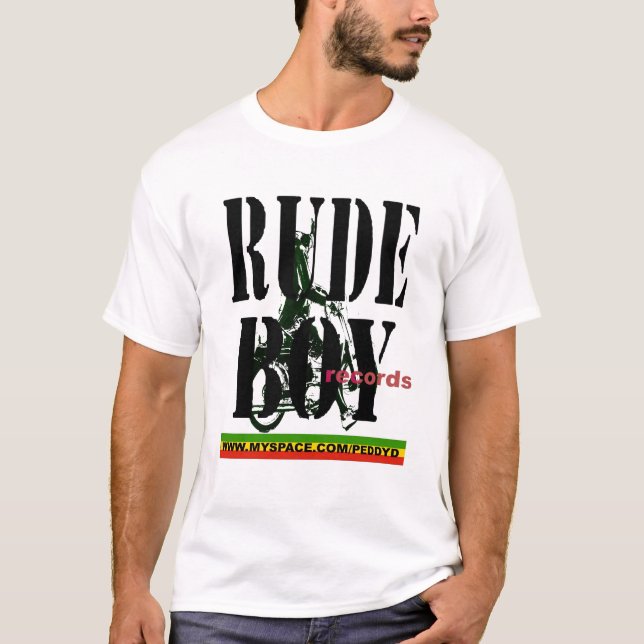 T-SHIRT DRAPEAU DE VÉLO DE RUDEBOY (Devant)
