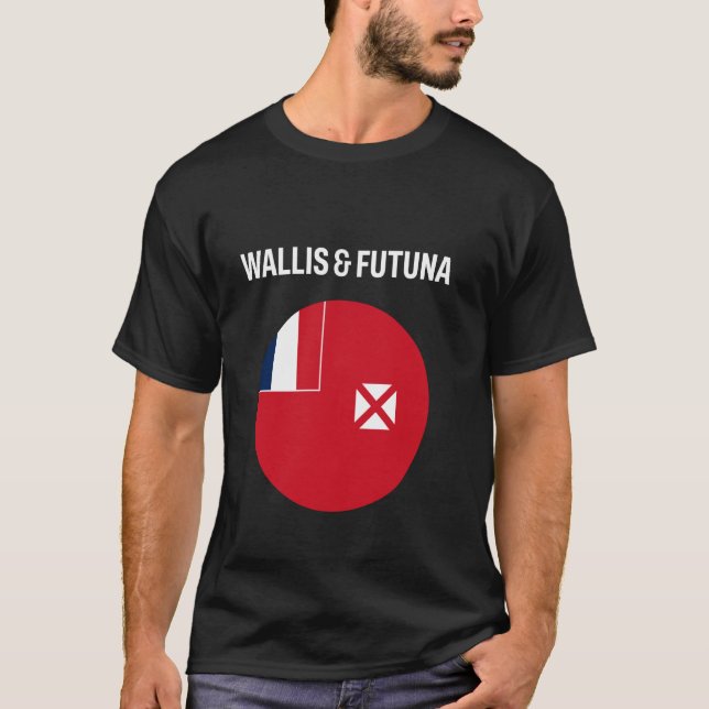 T-shirt Drapeau de Wallis-et-Futuna Moderne (Devant)