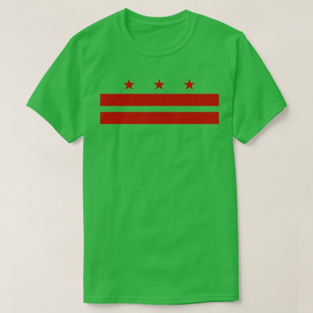 T-shirt Drapeau de Washington D (Design devant)