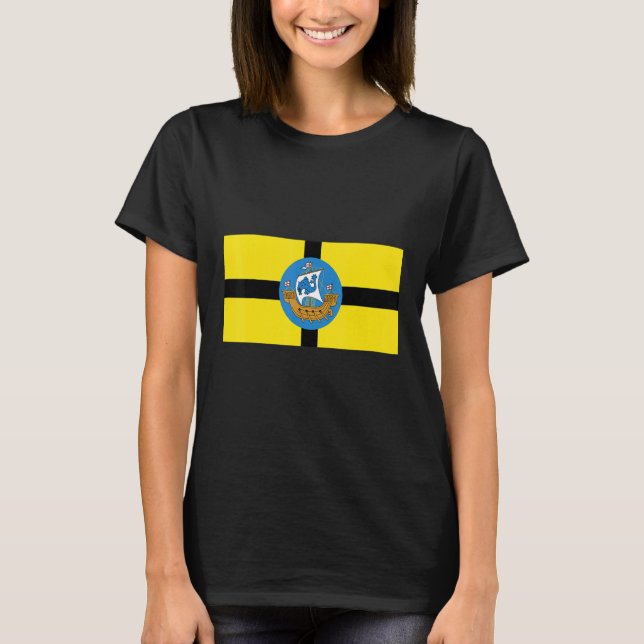 T-shirt Drapeau De Wellington Nouvelle-Zélande (Devant)