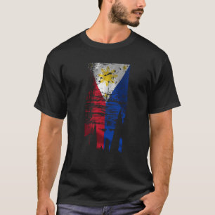 T-shirt Drapeau Déchiré Des Phillipines