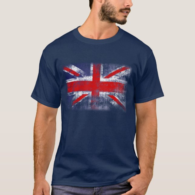 T-shirt Drapeau déchiré du Royaume-Uni (Devant)