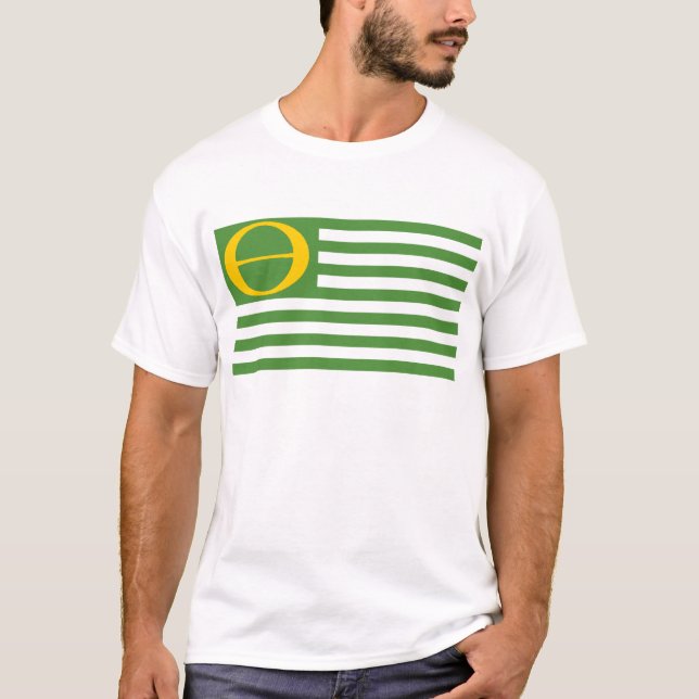 T-shirt Drapeau d'écologie (Devant)