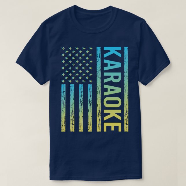 T-shirt Drapeau dégradant 02 Karaoké (Design devant)
