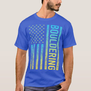 T-shirt Drapeau dégradé 02 Escalade de roche à souder