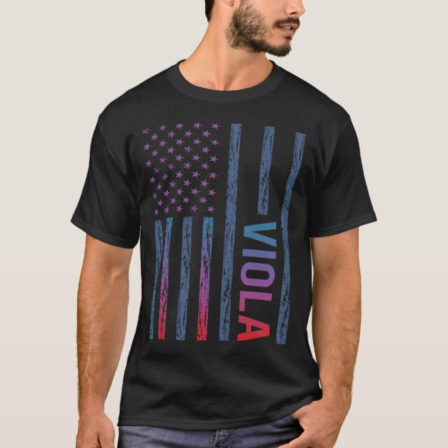T-shirt Drapeau dégradé altiste Viola (Devant)
