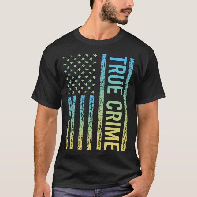 T-shirt Drapeau dégradé Vérité Crime (Devant)