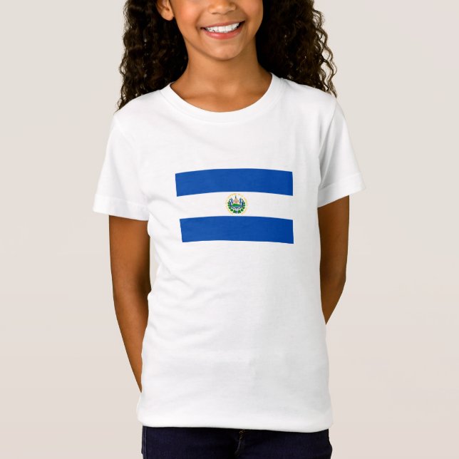 T-Shirt Drapeau d'El Salvador (Devant)