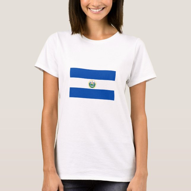 T-shirt Drapeau d'El Salvador (Devant)