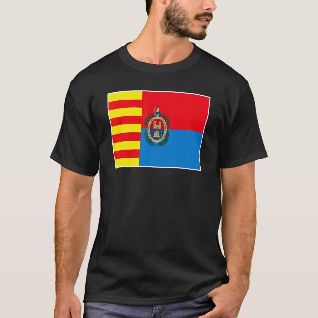 T-shirt Drapeau d'Elche Fierté Nationale Souvenir (Devant)