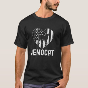 T-shirt Drapeau Démocrate Sans Enfant Lady 2024 Américain