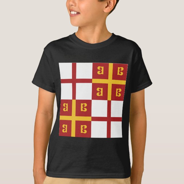 T-shirt Drapeau d'empire bizantin (Devant)