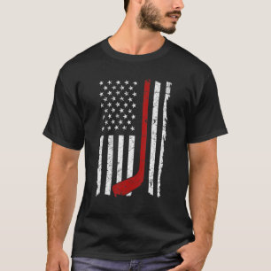 T-shirt Drapeau d'entraînement de hockey sur glace américa