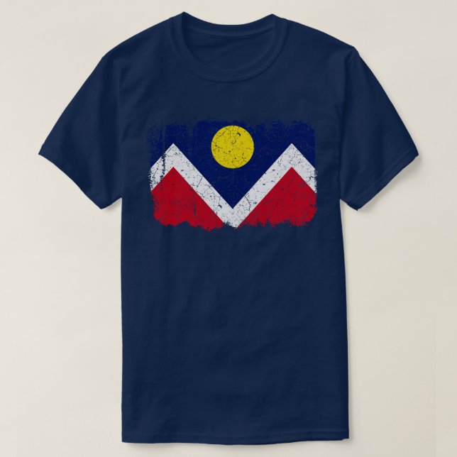 T-shirt Drapeau Denver 7 (Design devant)