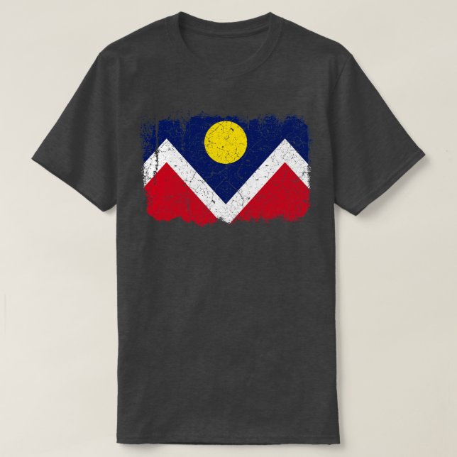 T-shirt Drapeau Denver 7 (Design devant)