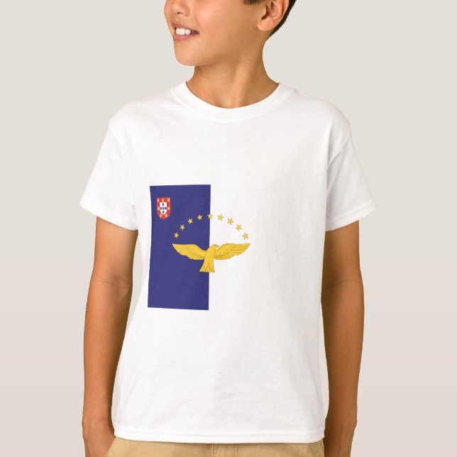 T-shirt Drapeau des Açores (Devant)
