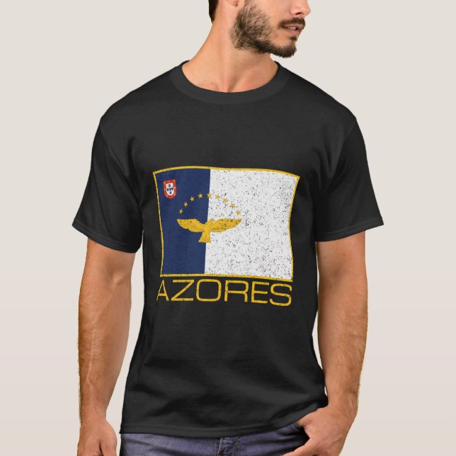 T-shirt Drapeau des Açores Macaronesia Fierté azoréenne (Devant)