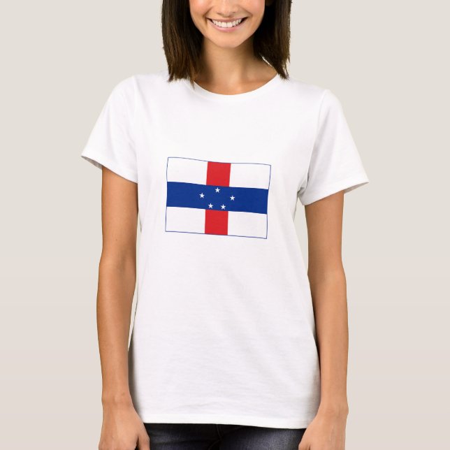 T-shirt Drapeau des Antilles Pays-Bas (Devant)