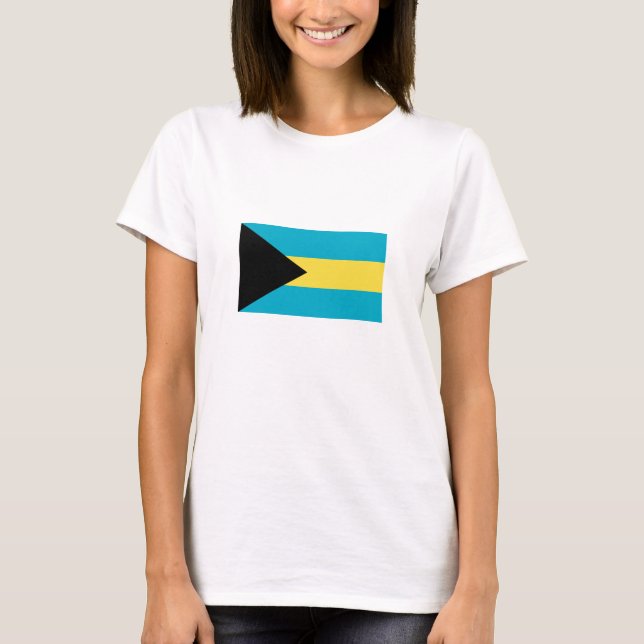 T-shirt Drapeau des Bahamas (Devant)